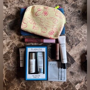 Assorted Makeup/Skincare & Makeup Bag Lot